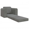 Sofa Bed Ciemnoszary 98 x 71 x 83 cm Aksamit