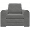 Sofa Bed Ciemnoszary 98 x 71 x 83 cm Aksamit