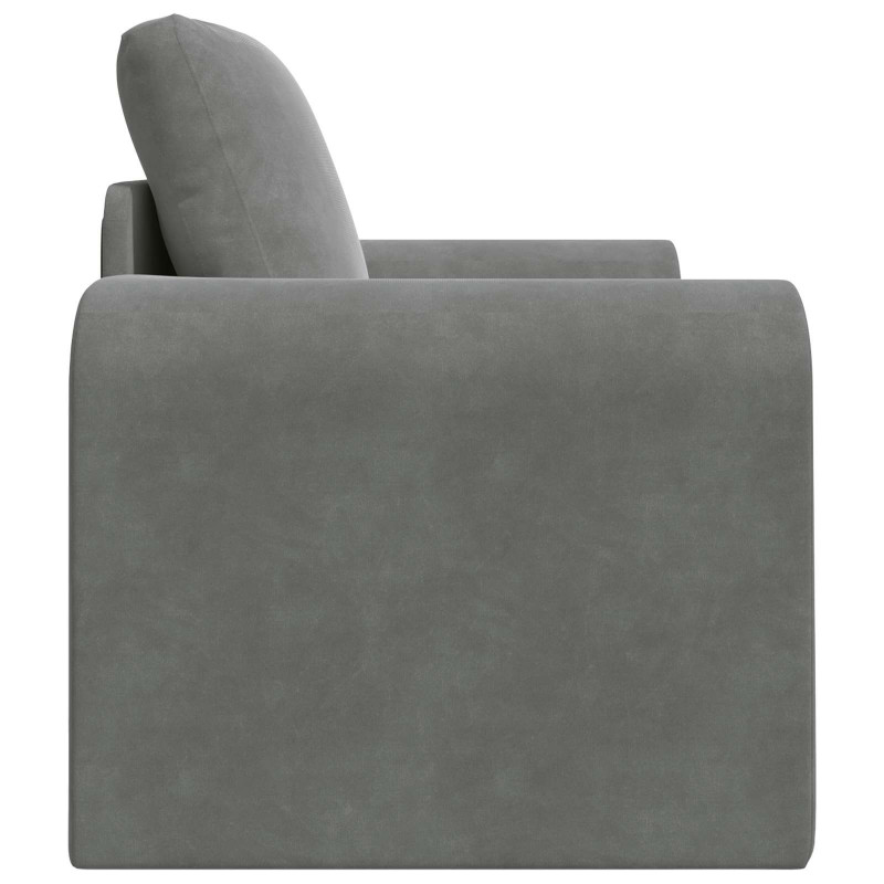 Sofa Bed Ciemnoszary 98 x 71 x 83 cm Aksamit