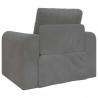 Sofa Bed Ciemnoszary 98 x 71 x 83 cm Aksamit