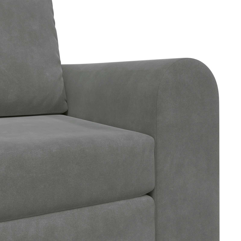 Sofa Bed Ciemnoszary 98 x 71 x 83 cm Aksamit