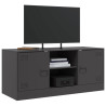 Szafka pod telewizor, czarna, 99x39x44 cm, stalowa