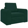 Sofa Bed Ciemna zieleń 98 x 71 x 83 cm Aksamit