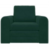 Sofa Bed Ciemna zieleń 98 x 71 x 83 cm Aksamit