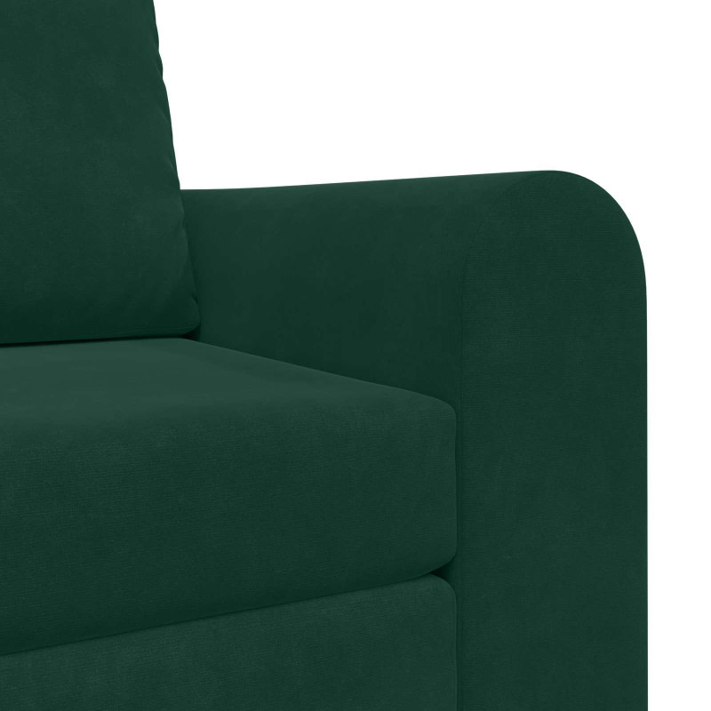 Sofa Bed Ciemna zieleń 98 x 71 x 83 cm Aksamit