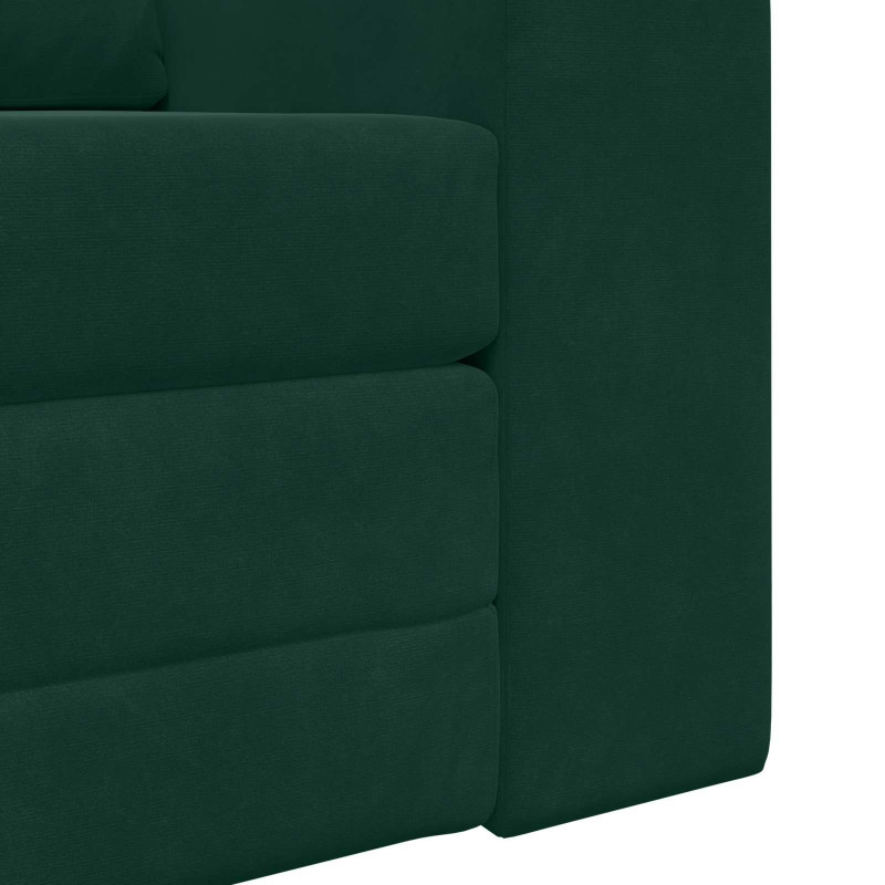 Sofa Bed Ciemna zieleń 98 x 71 x 83 cm Aksamit
