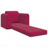 Sofa Bed Czerwone wino 98 x 71 x 83 cm Aksamit