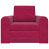 Sofa Bed Czerwone wino 98 x 71 x 83 cm Aksamit