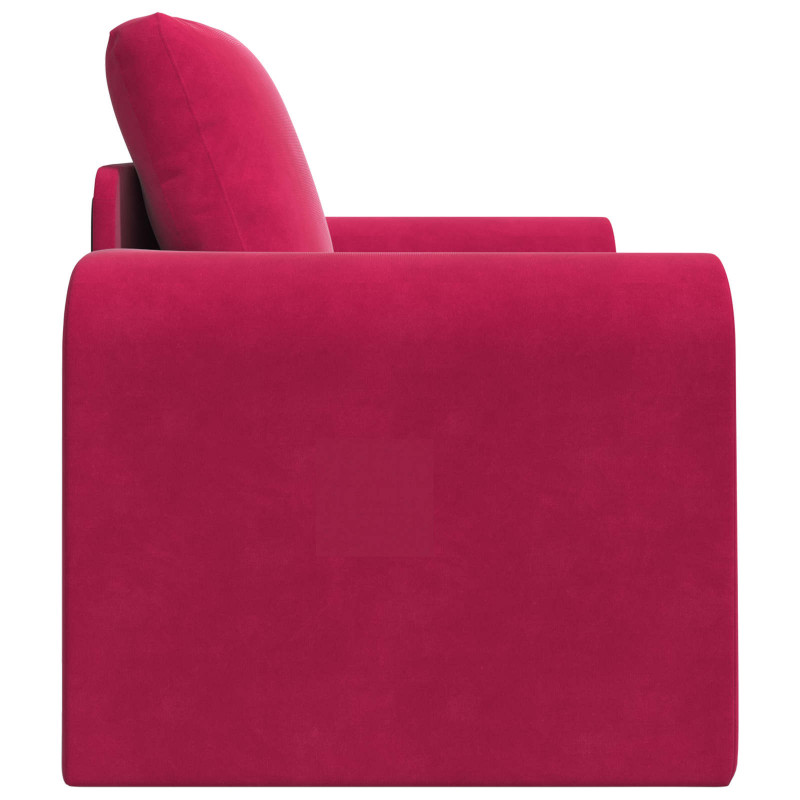 Sofa Bed Czerwone wino 98 x 71 x 83 cm Aksamit
