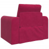 Sofa Bed Czerwone wino 98 x 71 x 83 cm Aksamit