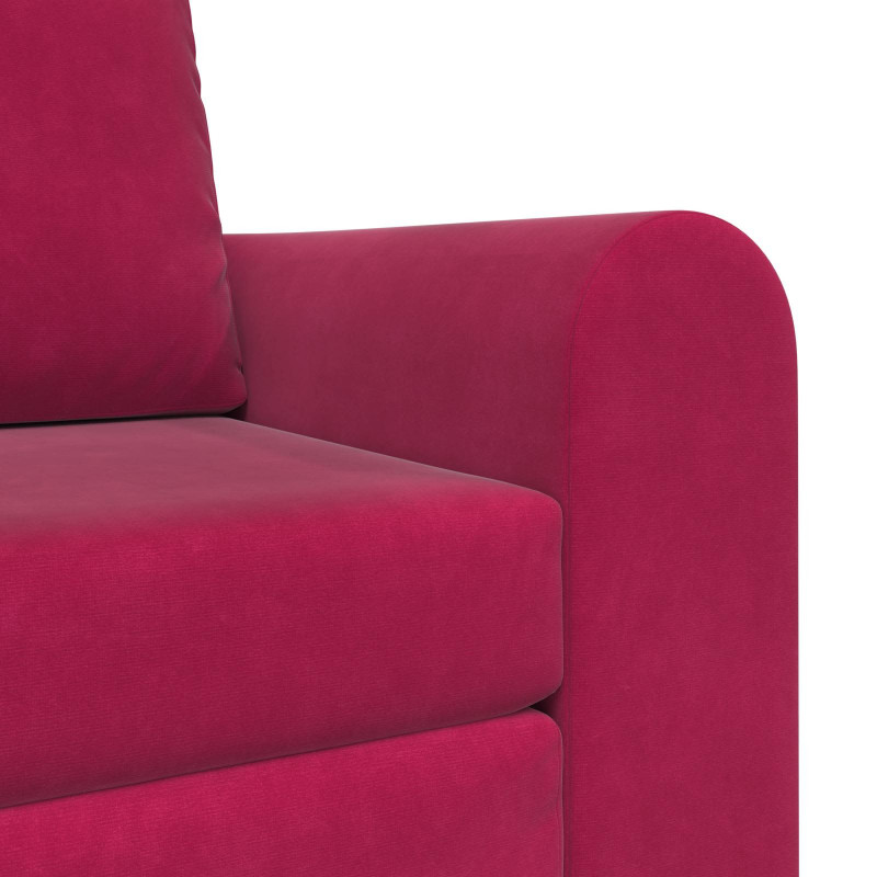 Sofa Bed Czerwone wino 98 x 71 x 83 cm Aksamit