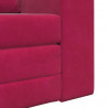 Sofa Bed Czerwone wino 98 x 71 x 83 cm Aksamit
