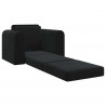 Sofa Bed Czarny 98 x 71 x 83 cm Aksamit