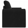 Sofa Bed Czarny 98 x 71 x 83 cm Aksamit