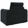 Sofa Bed Czarny 98 x 71 x 83 cm Aksamit