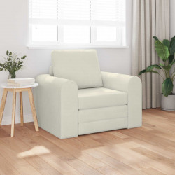 Sofa Bed Kremowy 98 x 71 x 83 cm Aksamit