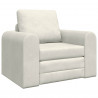 Sofa Bed Kremowy 98 x 71 x 83 cm Aksamit