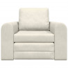 Sofa Bed Kremowy 98 x 71 x 83 cm Aksamit