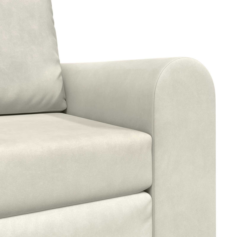 Sofa Bed Kremowy 98 x 71 x 83 cm Aksamit