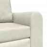Sofa Bed Kremowy 98 x 71 x 83 cm Aksamit