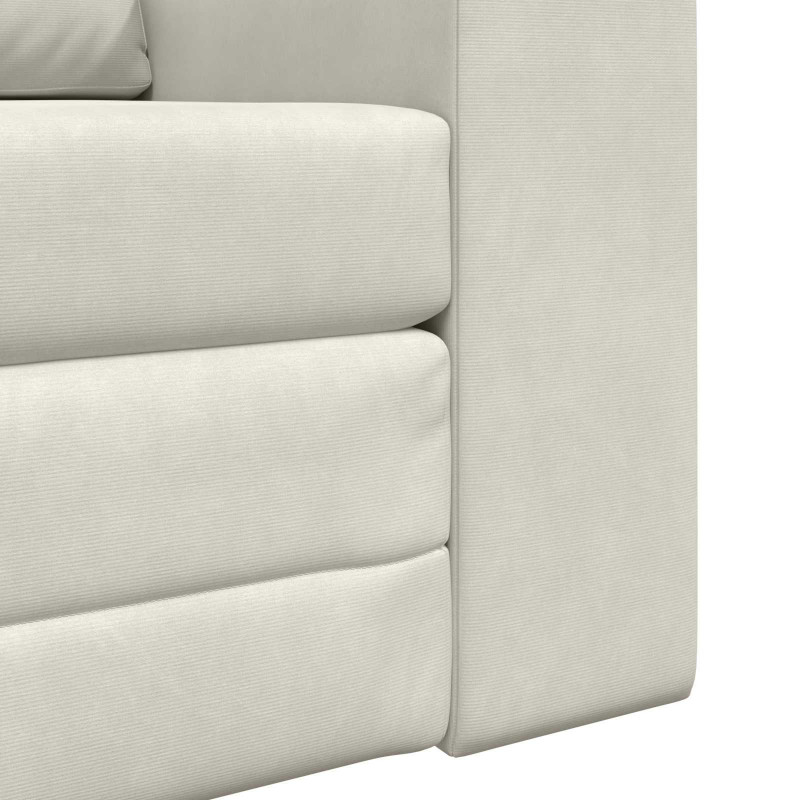Sofa Bed Kremowy 98 x 71 x 83 cm Aksamit