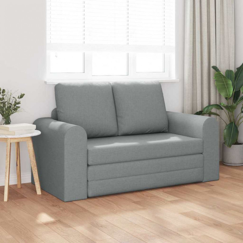 Sofa Bed 60cm Jasnoszary tkanina