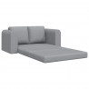 Sofa Bed 60cm Jasnoszary tkanina