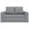 Sofa Bed 60cm Jasnoszary tkanina