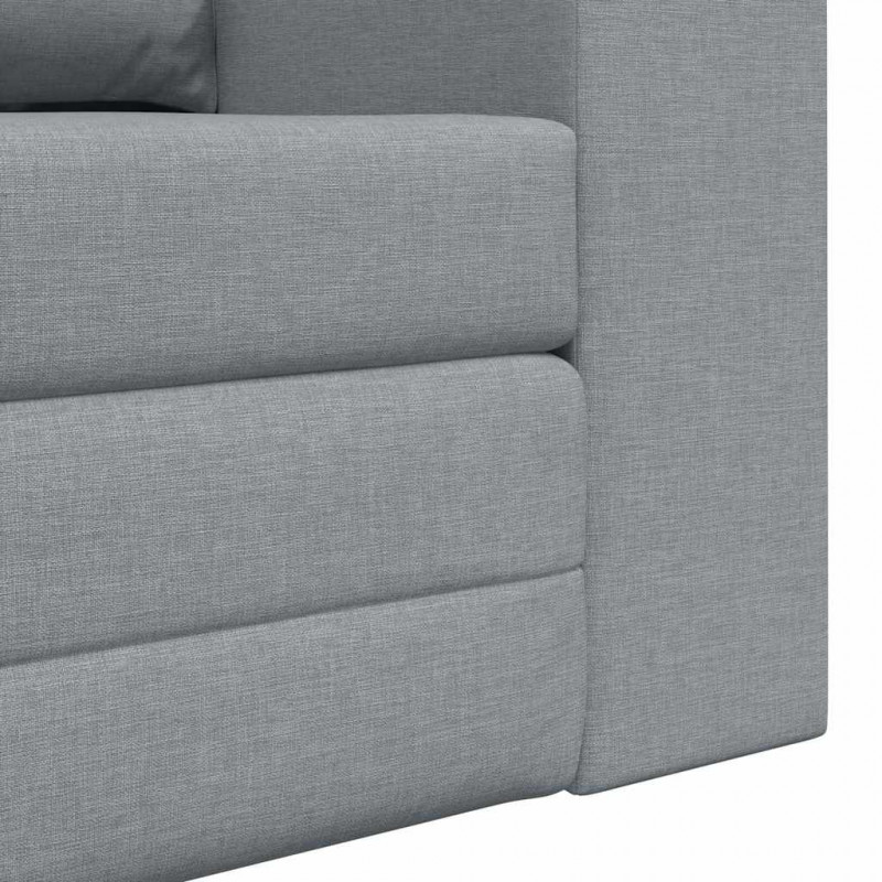 Sofa Bed 60cm Jasnoszary tkanina