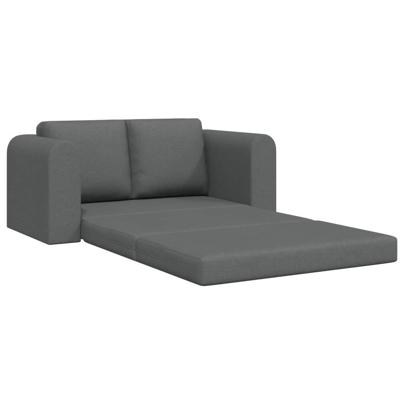 Sofa Bed 60cm Ciemnoszary tkanina