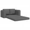 Sofa Bed 60cm Ciemnoszary tkanina