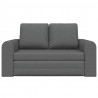 Sofa Bed 60cm Ciemnoszary tkanina