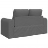 Sofa Bed 60cm Ciemnoszary tkanina