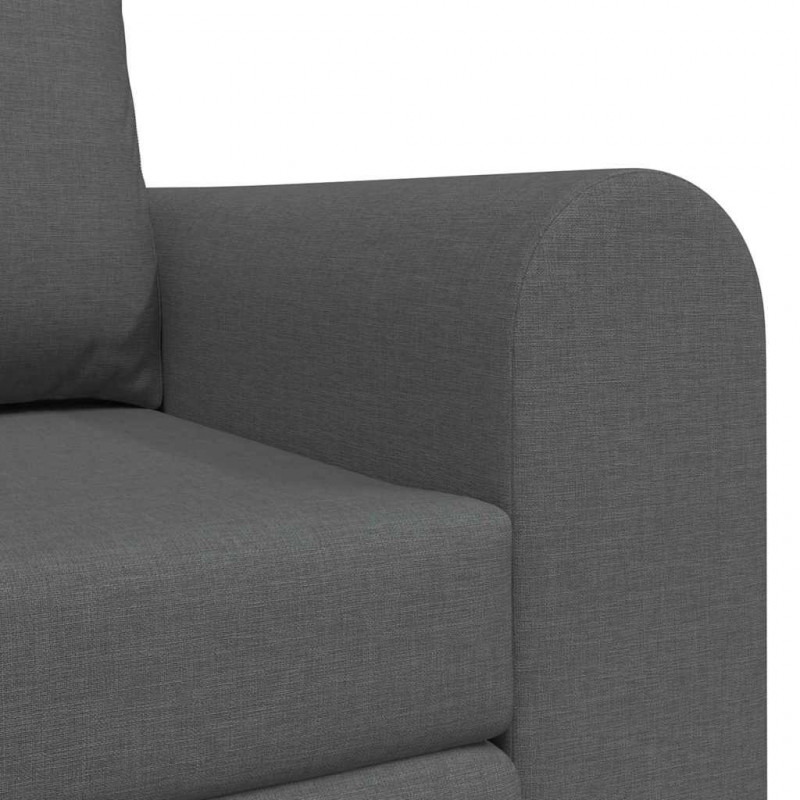 Sofa Bed 60cm Ciemnoszary tkanina