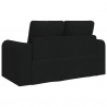 Sofa Bed 60cm Czarny tkanina
