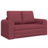 Sofa Bed 60cm Czerwone wino tkanina
