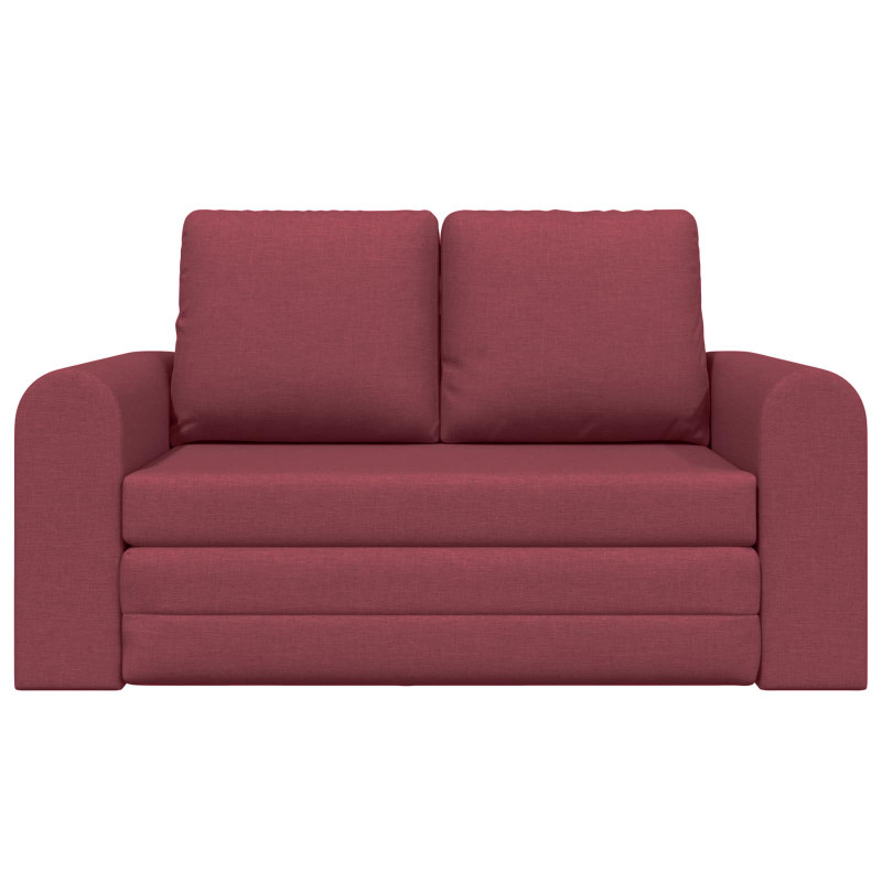 Sofa Bed 60cm Czerwone wino tkanina