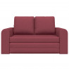 Sofa Bed 60cm Czerwone wino tkanina