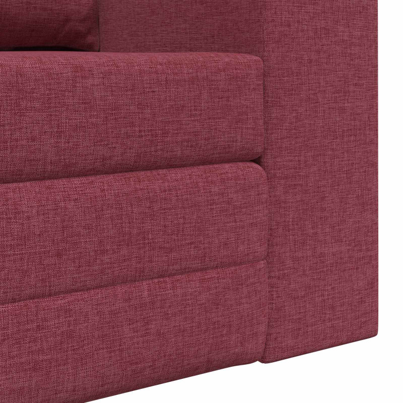 Sofa Bed 60cm Czerwone wino tkanina