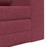 Sofa Bed 60cm Czerwone wino tkanina