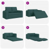 Sofa Bed 60cm Ciemna zieleń tkanina