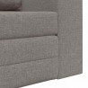 Sofa Bed 60cm Ciemnoszary tkanina