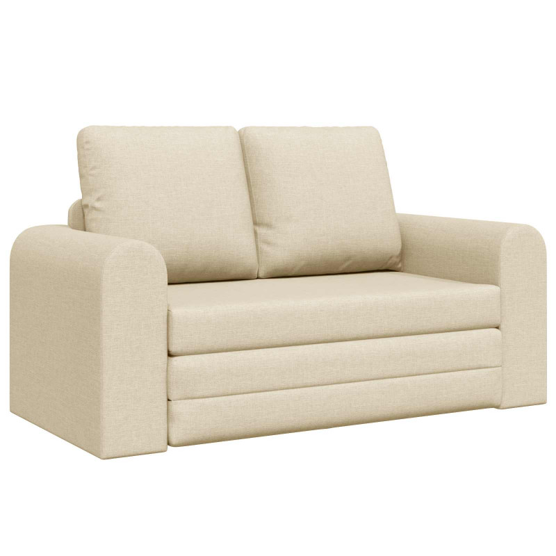 Sofa Bed 60cm Kremowy tkanina