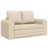 Sofa Bed 60cm Kremowy tkanina