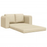 Sofa Bed 60cm Kremowy tkanina
