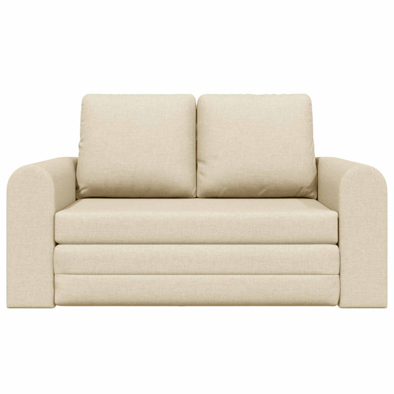 Sofa Bed 60cm Kremowy tkanina