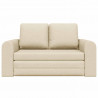 Sofa Bed 60cm Kremowy tkanina