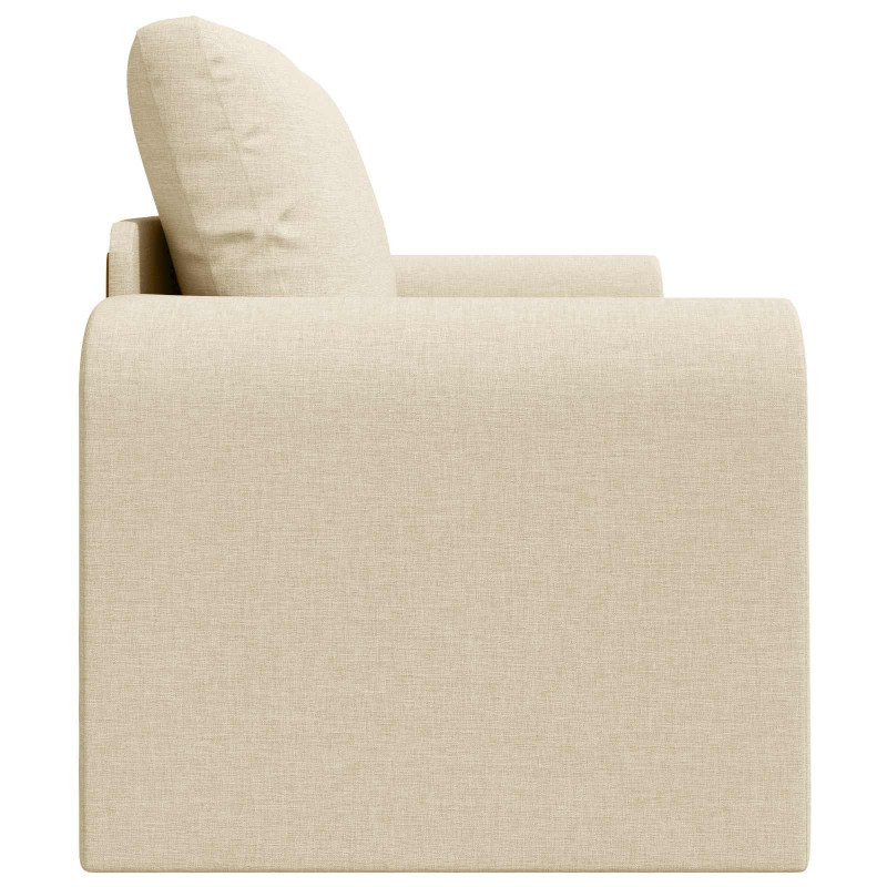 Sofa Bed 60cm Kremowy tkanina
