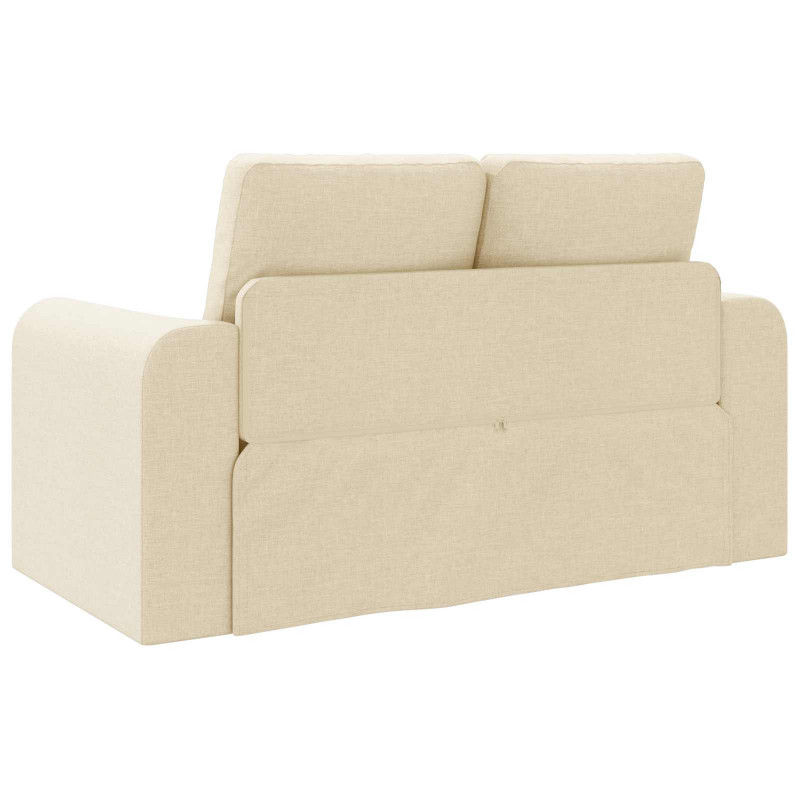Sofa Bed 60cm Kremowy tkanina