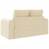 Sofa Bed 60cm Kremowy tkanina